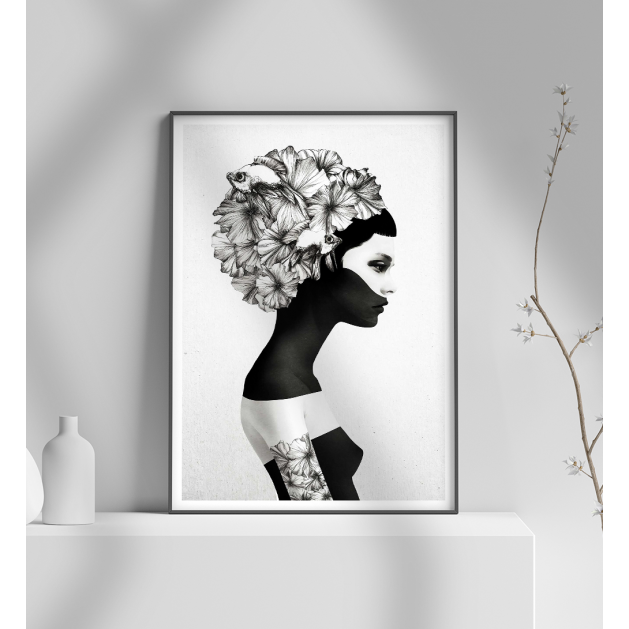 Εκτύπωση σε Αφίσα φωτογραφικό Χαρτί Hair Flower
