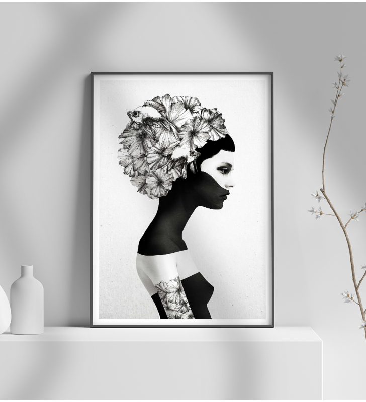 Εκτύπωση σε Αφίσα φωτογραφικό Χαρτί Hair Flower