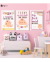 Σύνθεση Με Πίνακες Καμβάδες 60x40 - 3 Τεμάχια - Baby Girl με δικά σας στοιχεία