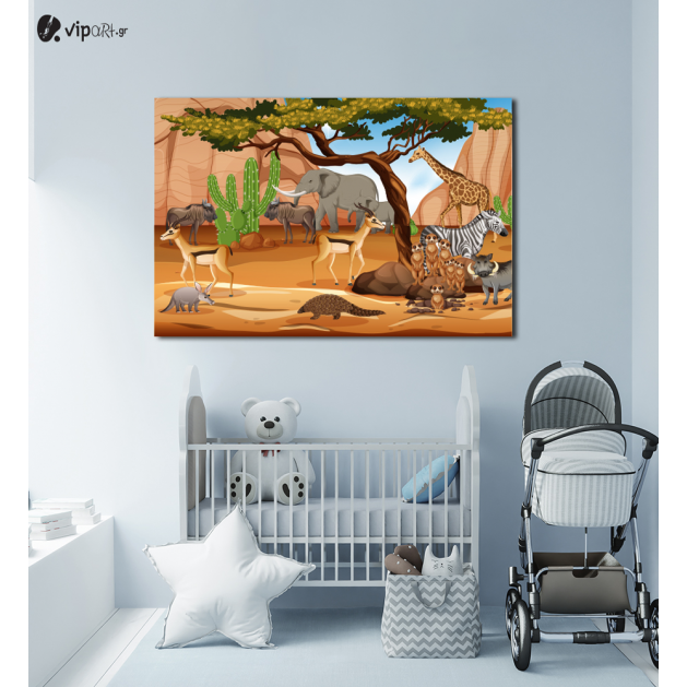 Πίνακας Καμβάς Animal Safari