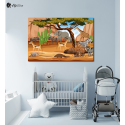 Πίνακας Καμβάς Animal Safari