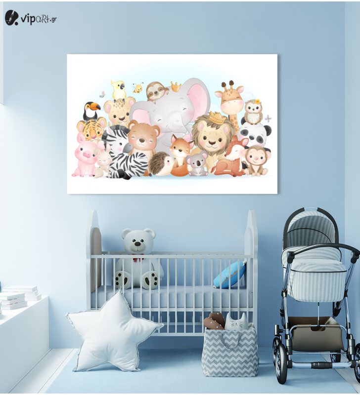 Πίνακας Καμβάς Animal Friends