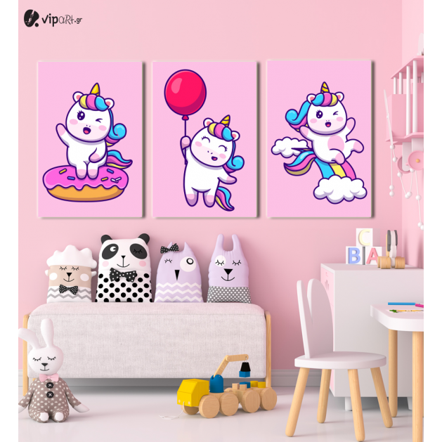 Πίνακας Καμβάς Happy Little Unicorn