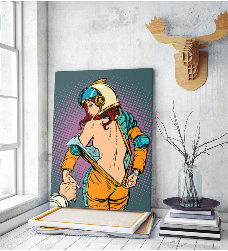 Πίνακας σε Καμβά : Follow me Space Pop Art