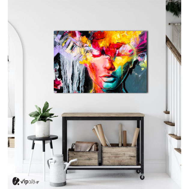 Πίνακας Καμβάς Colorful Modern Woman