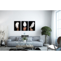 Σύνθεση Με Πίνακες Καμβάδες 60x40 - 3 Τεμάχια - Angel Woman