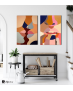 Σύνθεση με πίνακες Καμβάδες : Abstract Art Lips  - 2 Τεμάχια 70x 50