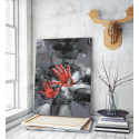 Πίνακας Καμβάς Woman Paint Art Red