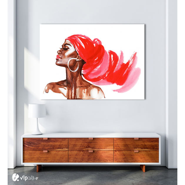 Πίνακας Καμβάς Fashion Woman Watercolor