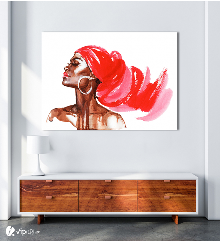 Πίνακας Καμβάς Fashion Woman Watercolor