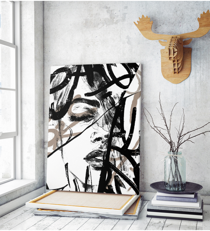 Πίνακας σε Καμβά Abstract Woman art