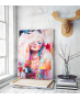 Πίνακας Καμβάς Colorful Woman Art