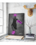 Πίνακας σε Καμβά LeBron James Jump Neon Art