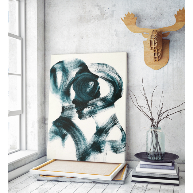 Πίνακας σε Καμβά Couple Silhouette Painting art