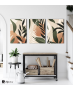 Σύνθεση Με Πίνακες Καμβάδες 60x40 - 3 Τεμάχια - Green Leaves