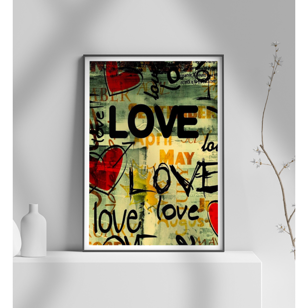 Εκτύπωση σε Αφίσα Χαρτί LOVE