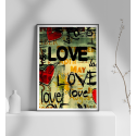 Εκτύπωση σε Αφίσα Χαρτί LOVE