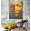 Πίνακας Καμβάς Portrait gold texture