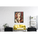 Πίνακας Καμβάς Graffiti Art Abstract Woman Portrait