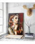 Πίνακας Καμβάς Graffiti Art Abstract Woman Portrait