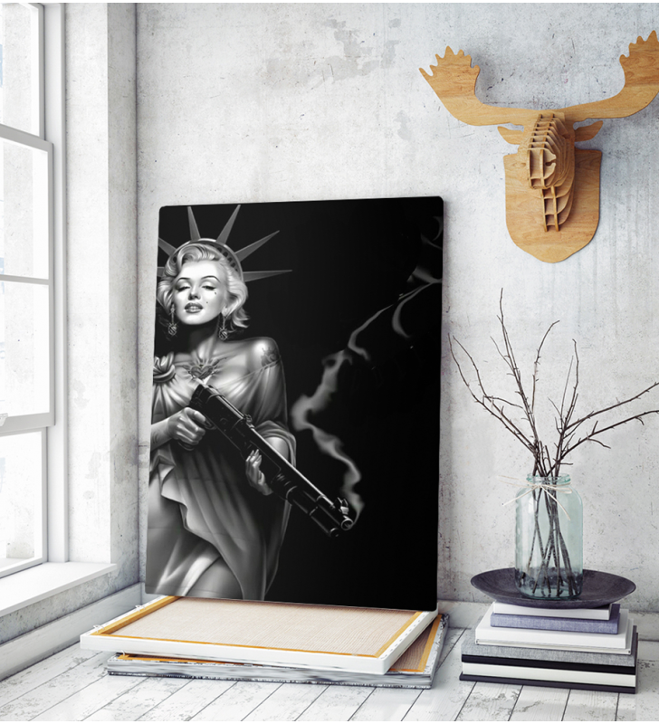 Πίνακας Καμβάς Marilyn Monroe- Statue Of Liberty