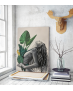 Πίνακας Καμβάς Woman with Green Leaves