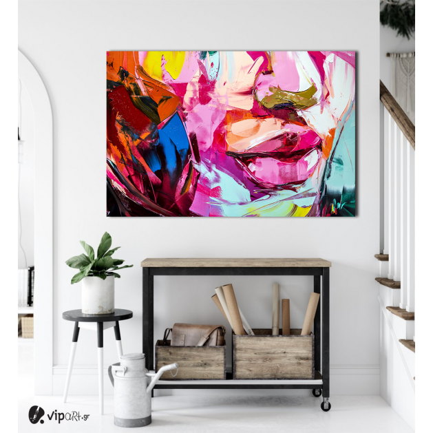 Πίνακας σε Καμβά : Abstract Lip Art