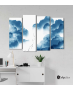 Πίνακας Καμβάς Τετράπτυχος Simple Asian Landscape Wall Art