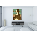 Πίνακας σε Καμβά : Mona Lisa Minimalist Illustrator
