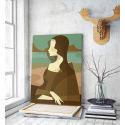 Πίνακας σε Καμβά : Mona Lisa Minimalist Illustrator
