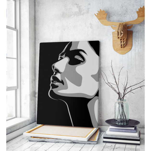 Πίνακας σε Καμβά : BNW Illustration