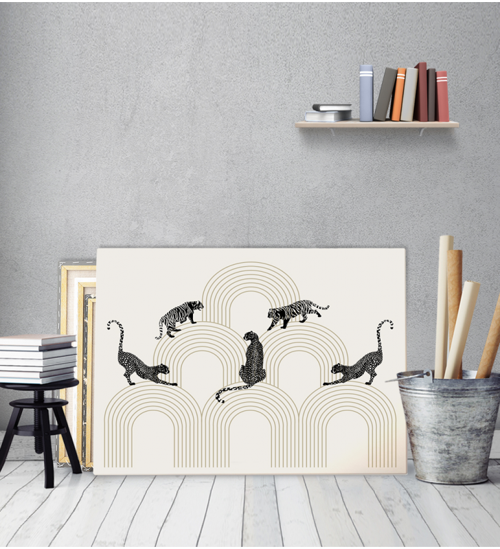 Πίνακας σε Καμβά : Minimalistic Cheetah