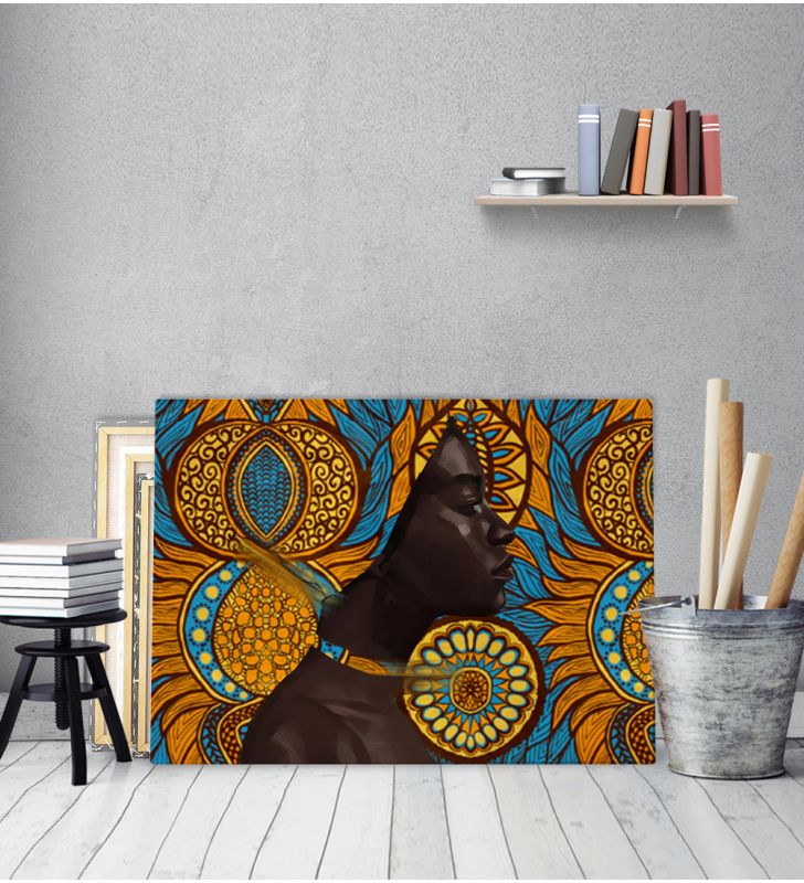 Πίνακας σε Καμβά : African Woman Colors