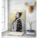 Πίνακας σε Καμβά : Gold Geisha Art