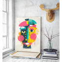 Πίνακας σε Καμβά : Ethnic Abstract