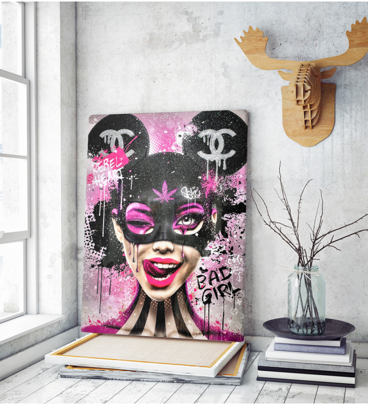 Πίνακας σε Καμβά : Designer Pink
