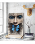 Πίνακας σε Καμβά : Lady Butterfly Portrait