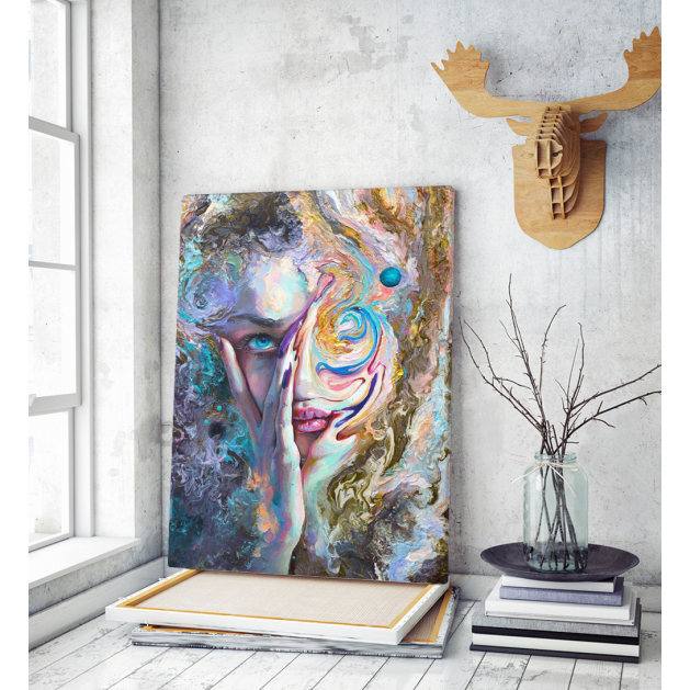 Πίνακας σε Καμβά : Abstract Portrait Art