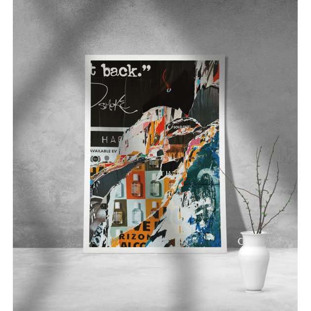 Εκτύπωση σε Αφίσα Χαρτί Abstract Collage