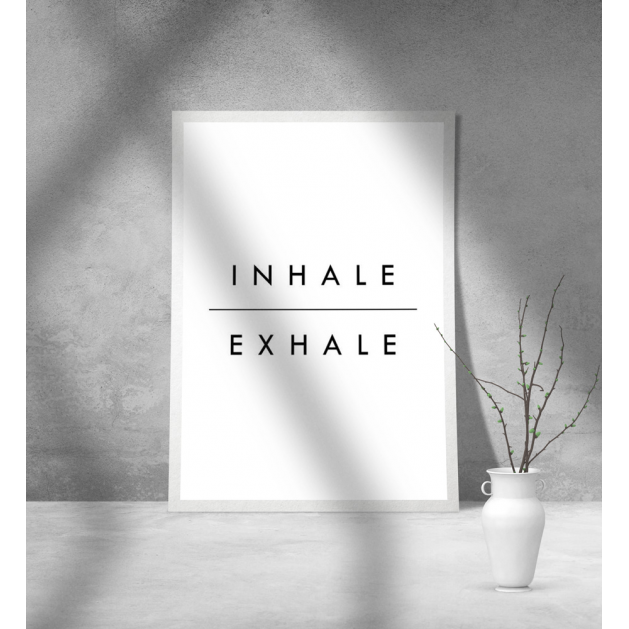 Εκτύπωση σε Αφίσα Χαρτί Inhale Exhale