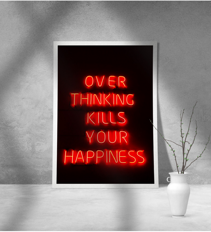 Εκτύπωση σε Αφίσα Χαρτί Overthinking