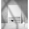 Εκτύπωση σε Αφίσα Χαρτί Black and White Boat
