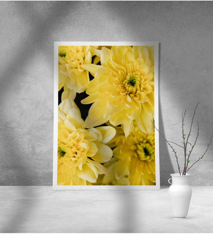 Εκτύπωση σε Αφίσα Χαρτί Yellow Flowers