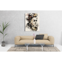 Πίνακας σε Καμβά : Frida Kahlo Watercolor Effect