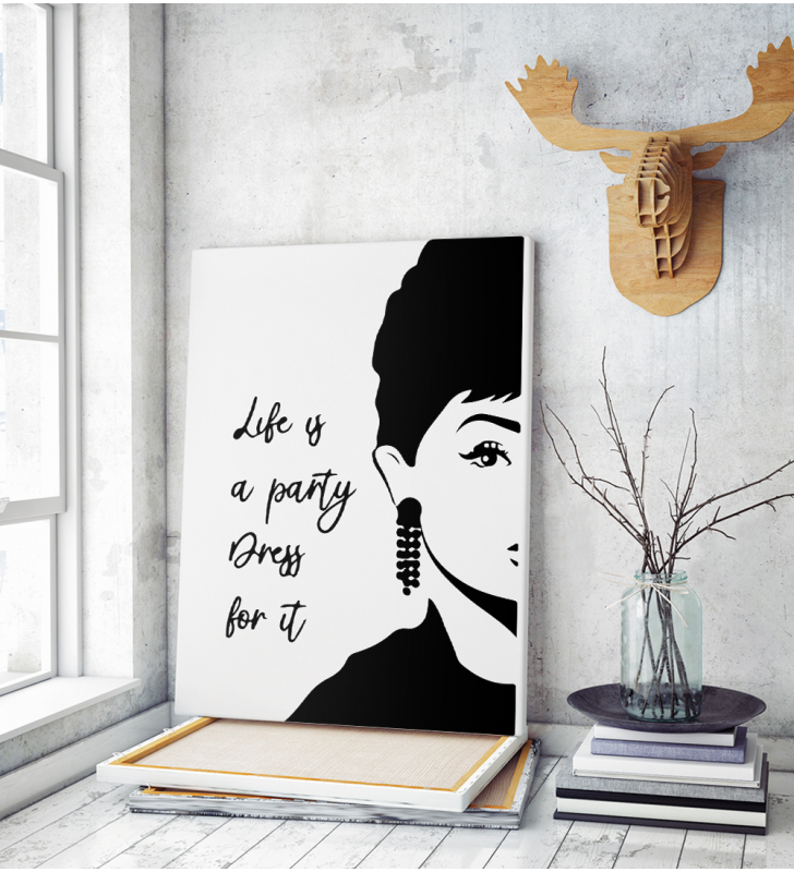 Πίνακας σε Καμβά : Life Is A Party
