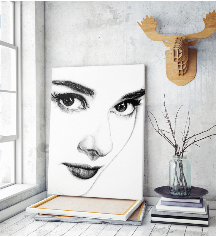 Πίνακας σε Καμβά : Audrey Hepburn portrait