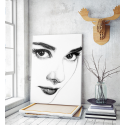 Πίνακας σε Καμβά : Audrey Hepburn portrait