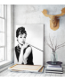 Πίνακας σε Καμβά : Audrey Hepburn B&W