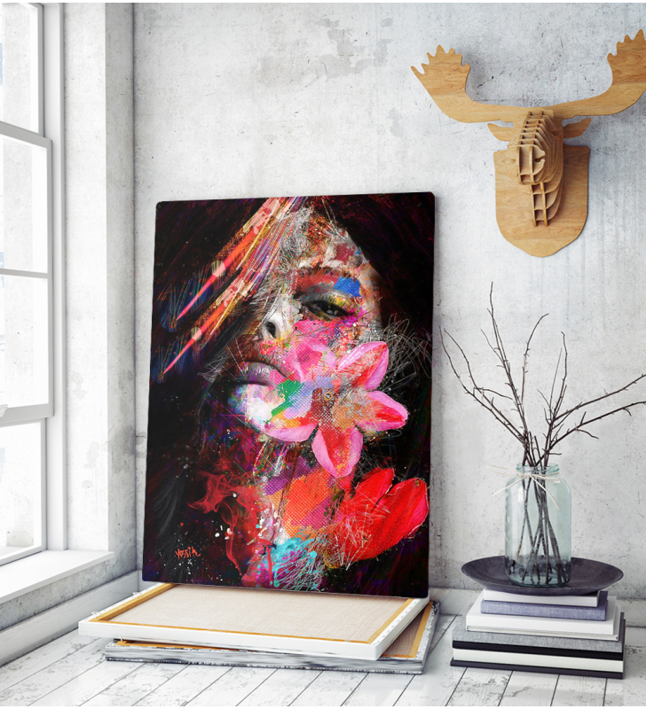 Πίνακας σε Καμβά : Abstract Portrait Lady