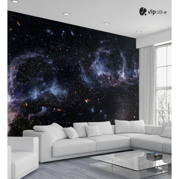 Αυτοκόλλητη Ταπετσαρία Τοίχου 3d : Galaxy
